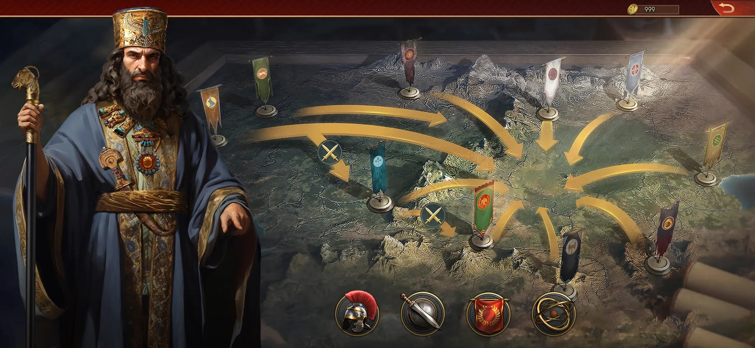 Screenshot einer Schlachtszene